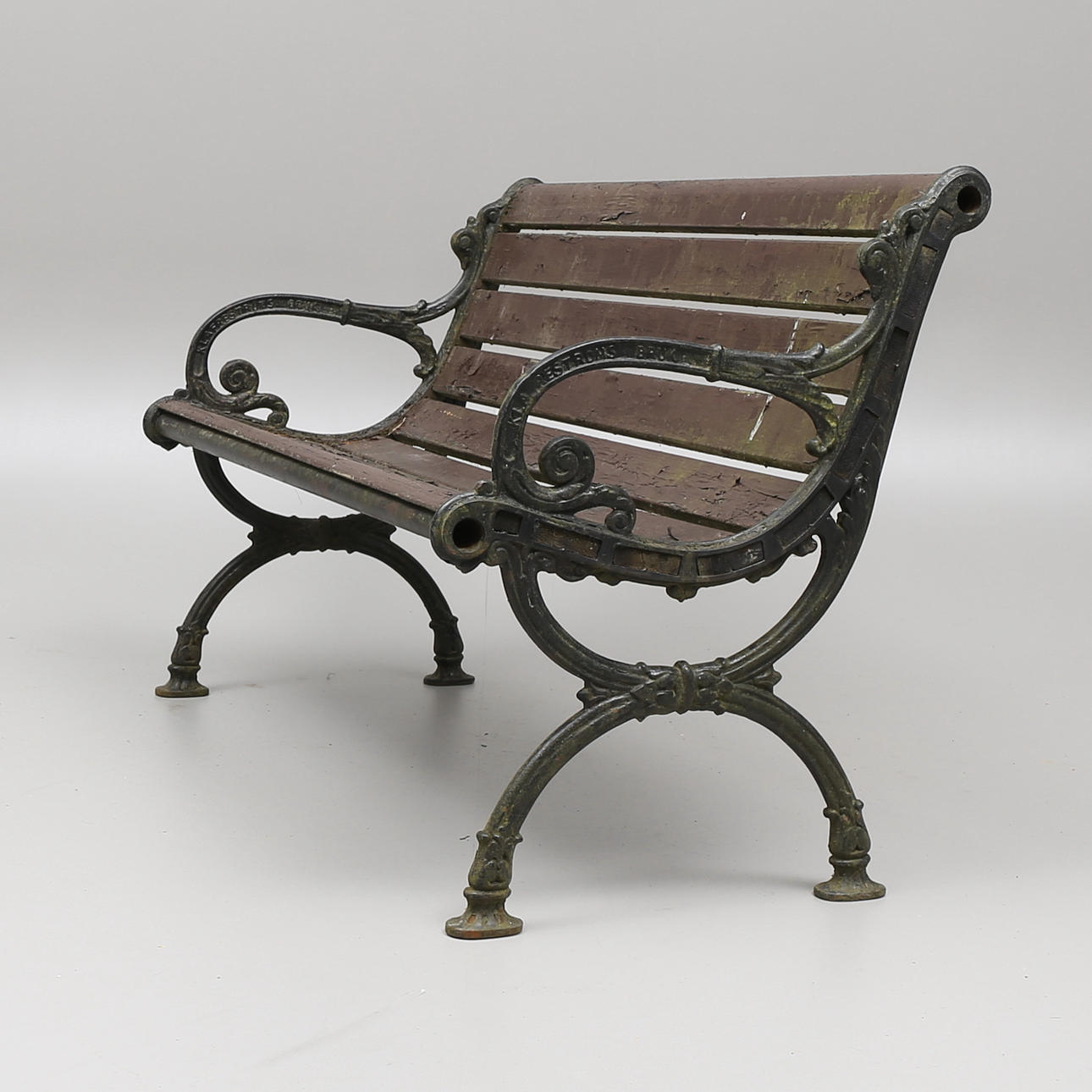 TRÄDGÅRDSSOFFA, trä och gjutjärn, Klafreströms Bruk.