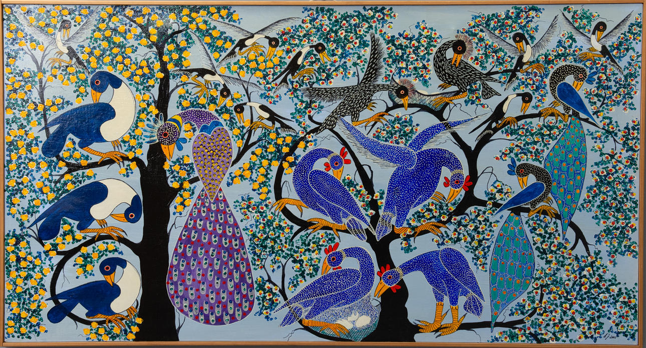 UNKNOWN ARTIST. Oil on canvas. Signed and dated. 2005.