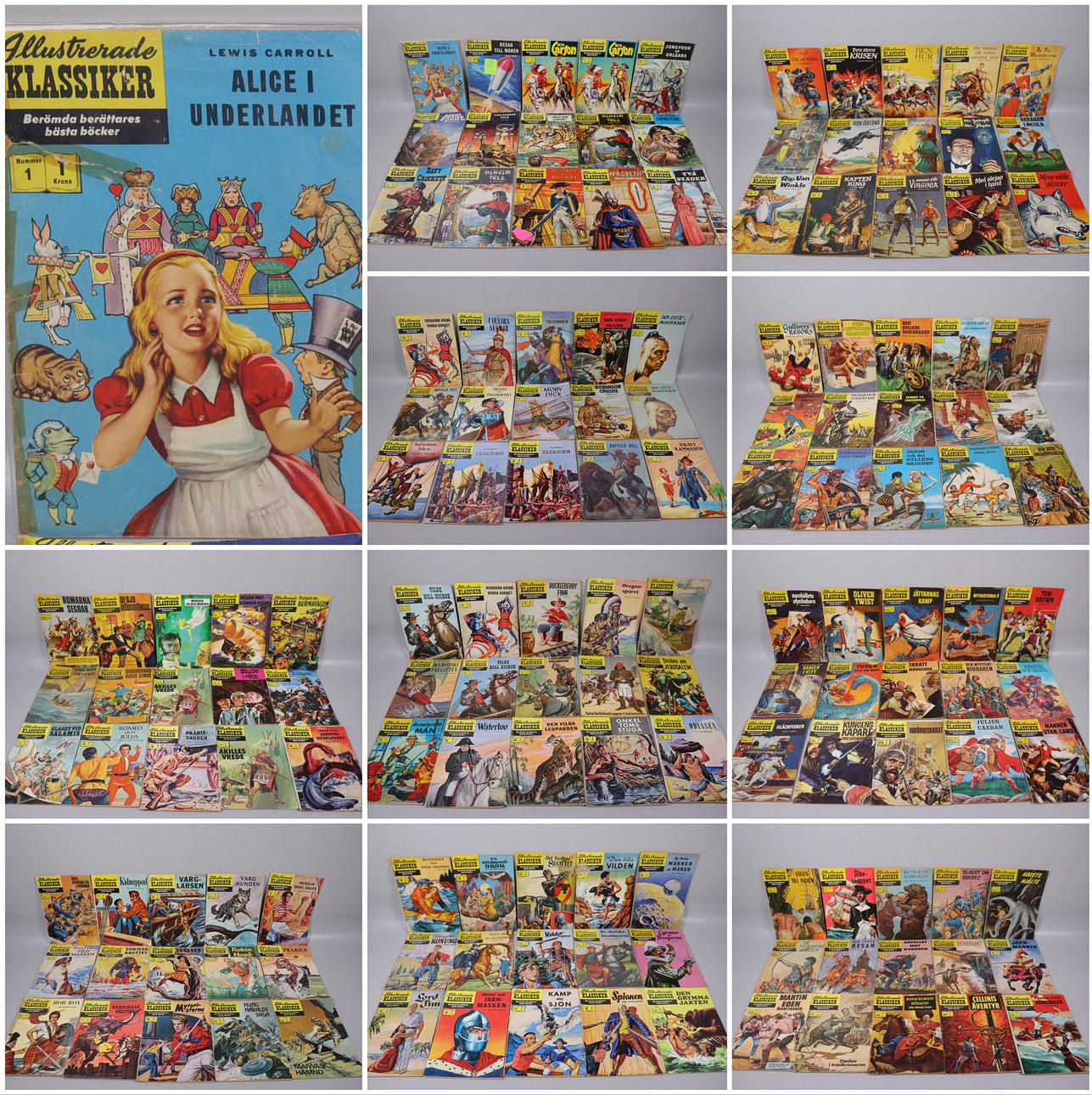 COMIC BOOKS, 188 pcs, "Illustrerade klassiker".