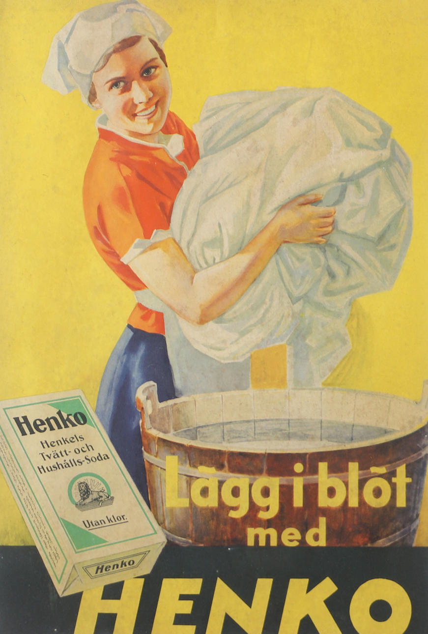 ADVERTISING POSTER, HENKO, reproduction.