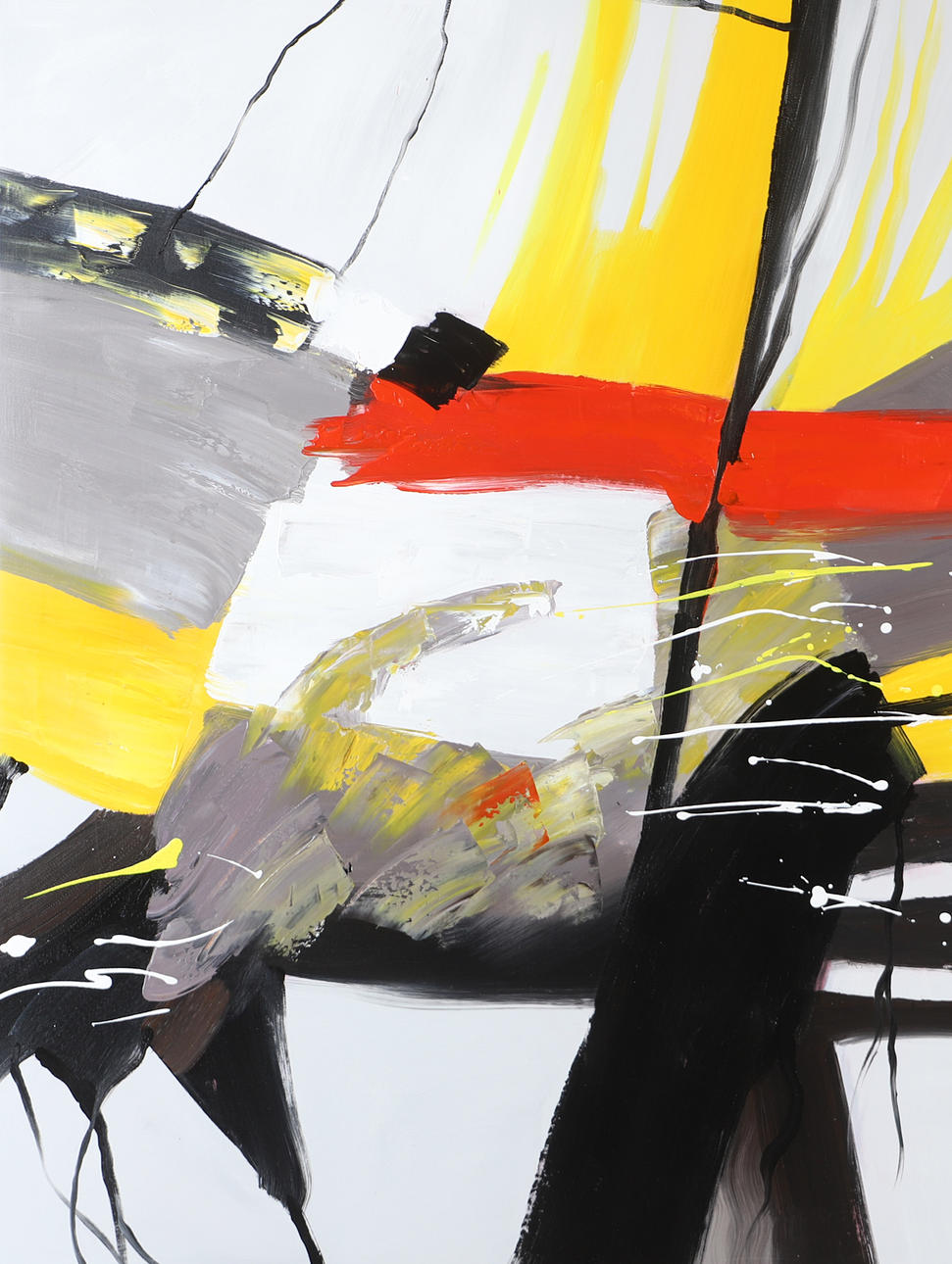 OKÄND KONSTNÄR. Composition, oil on canvas, unsigned.