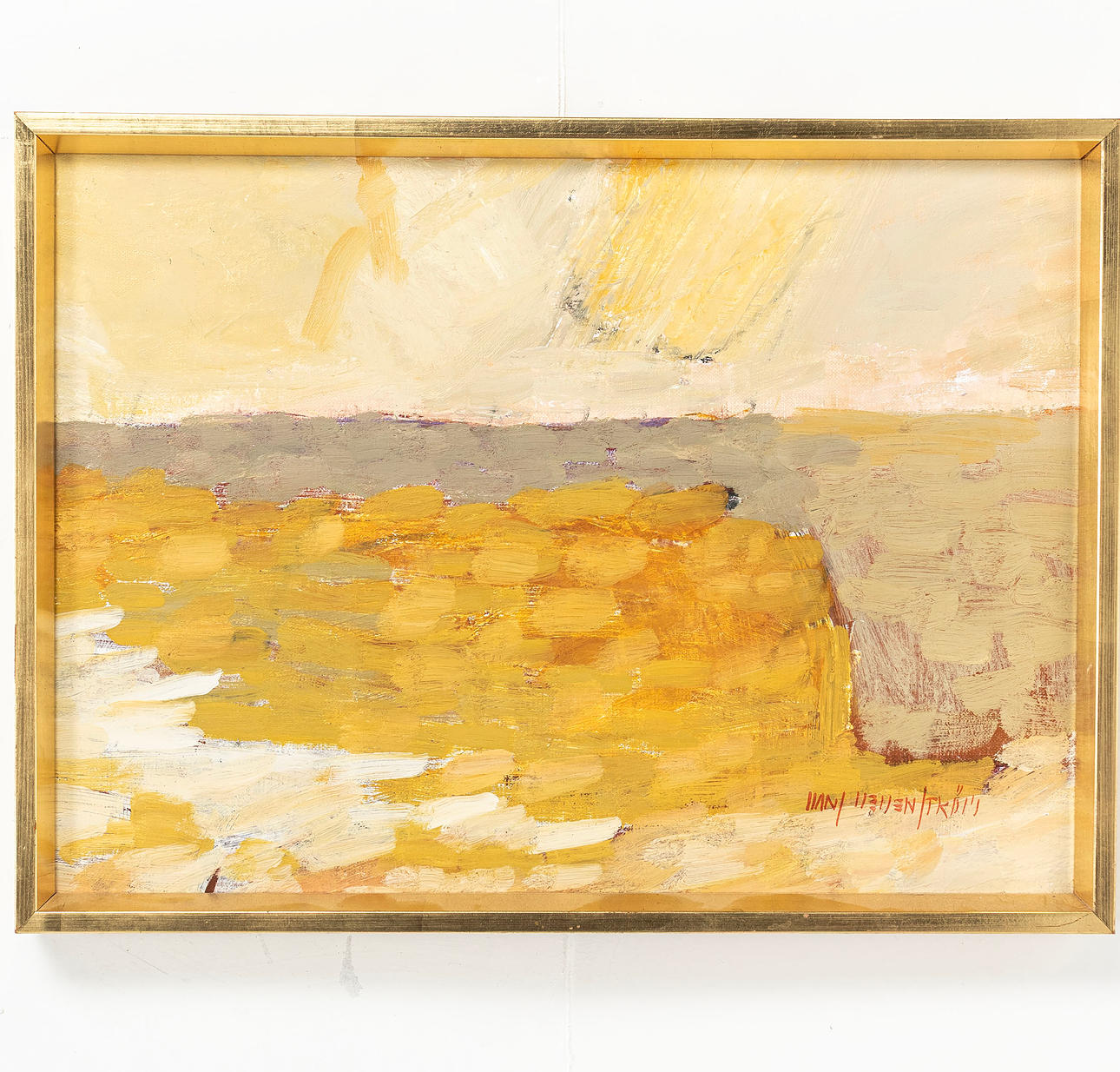 HANS  HEDENSTRÖM. Oil on canvas, signed.