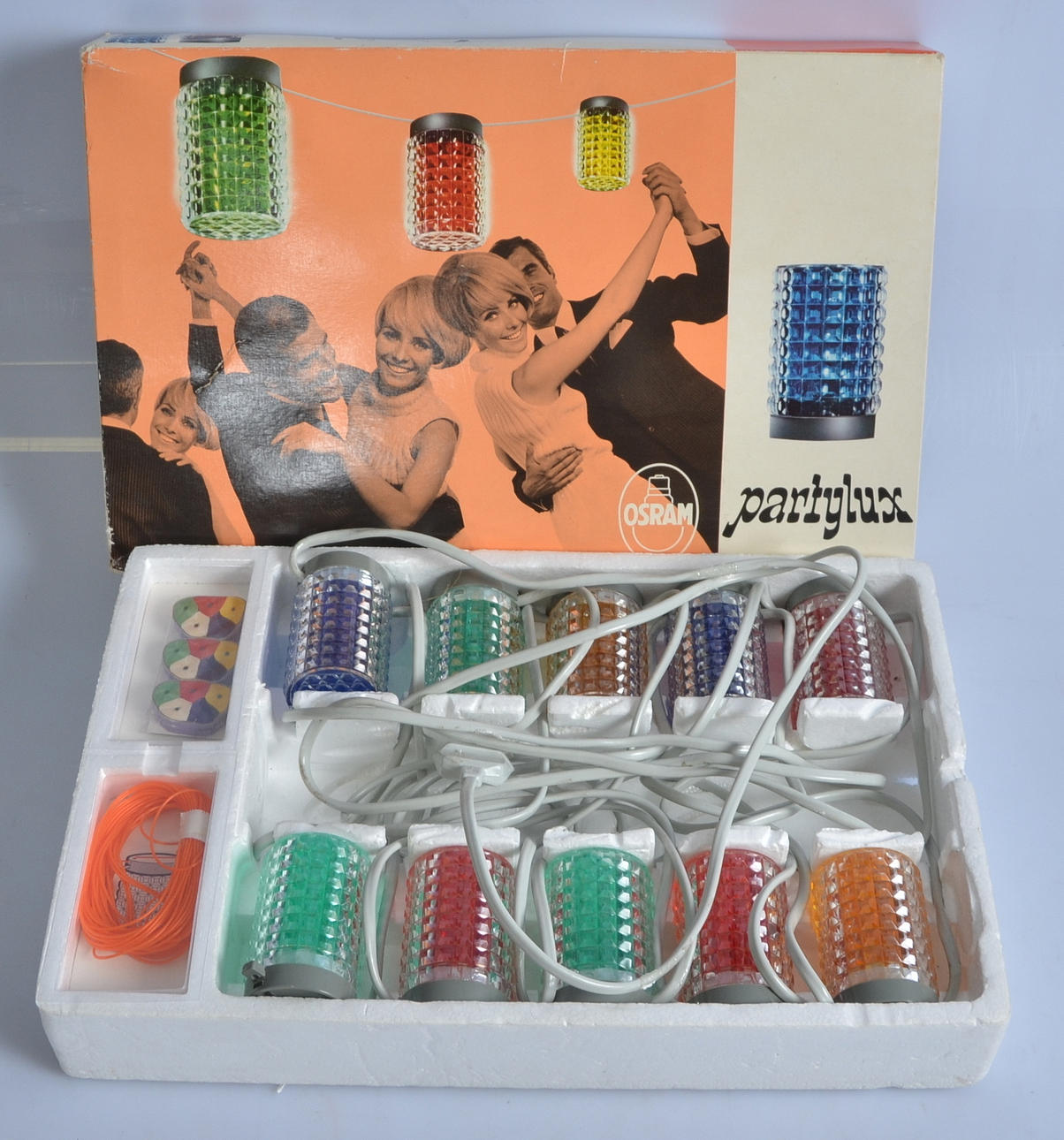 LJUSSLINGA, "Partylux", Osram. 1970-tal.