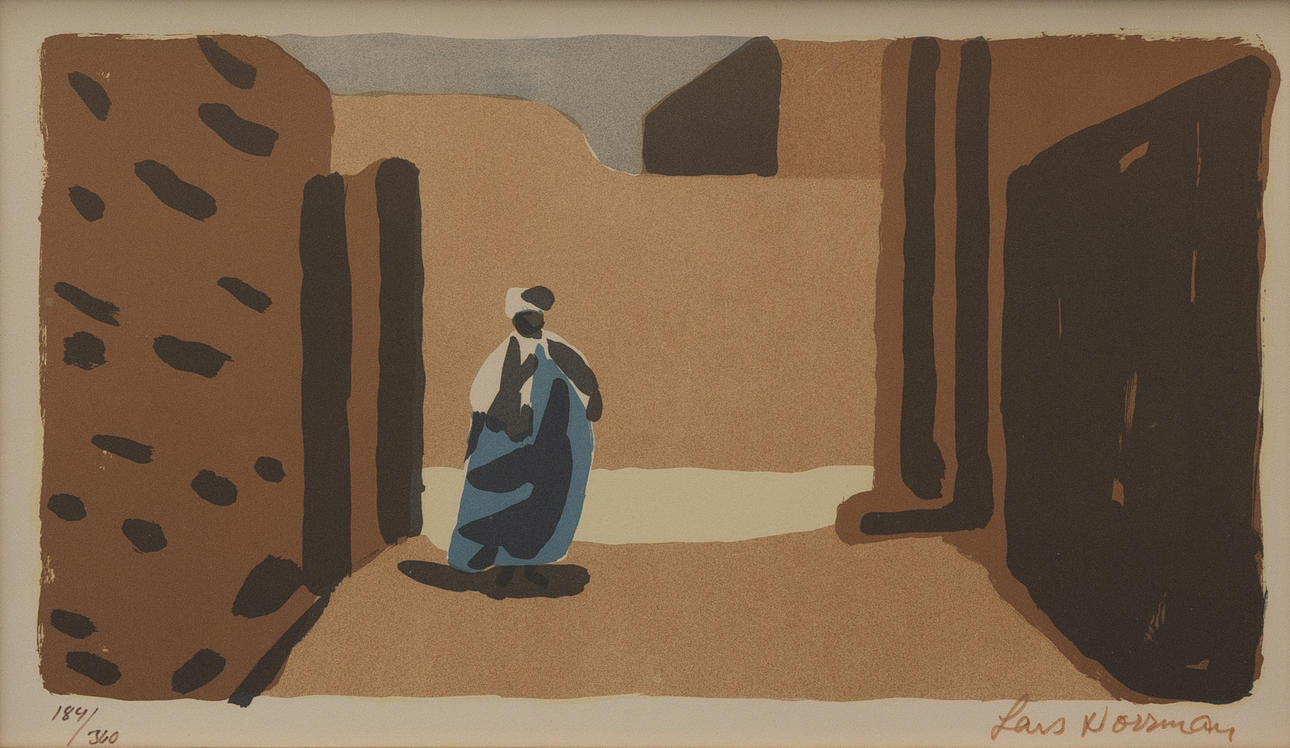 LARS NORRMAN. Composition, colour lithograph, signed and numbered 184/360.