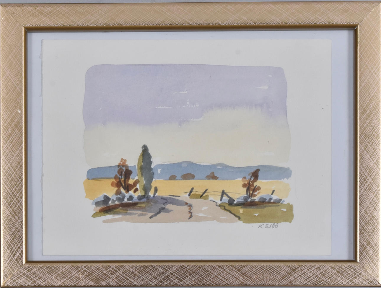 KENNETH SJÖÖ. Watercolour.