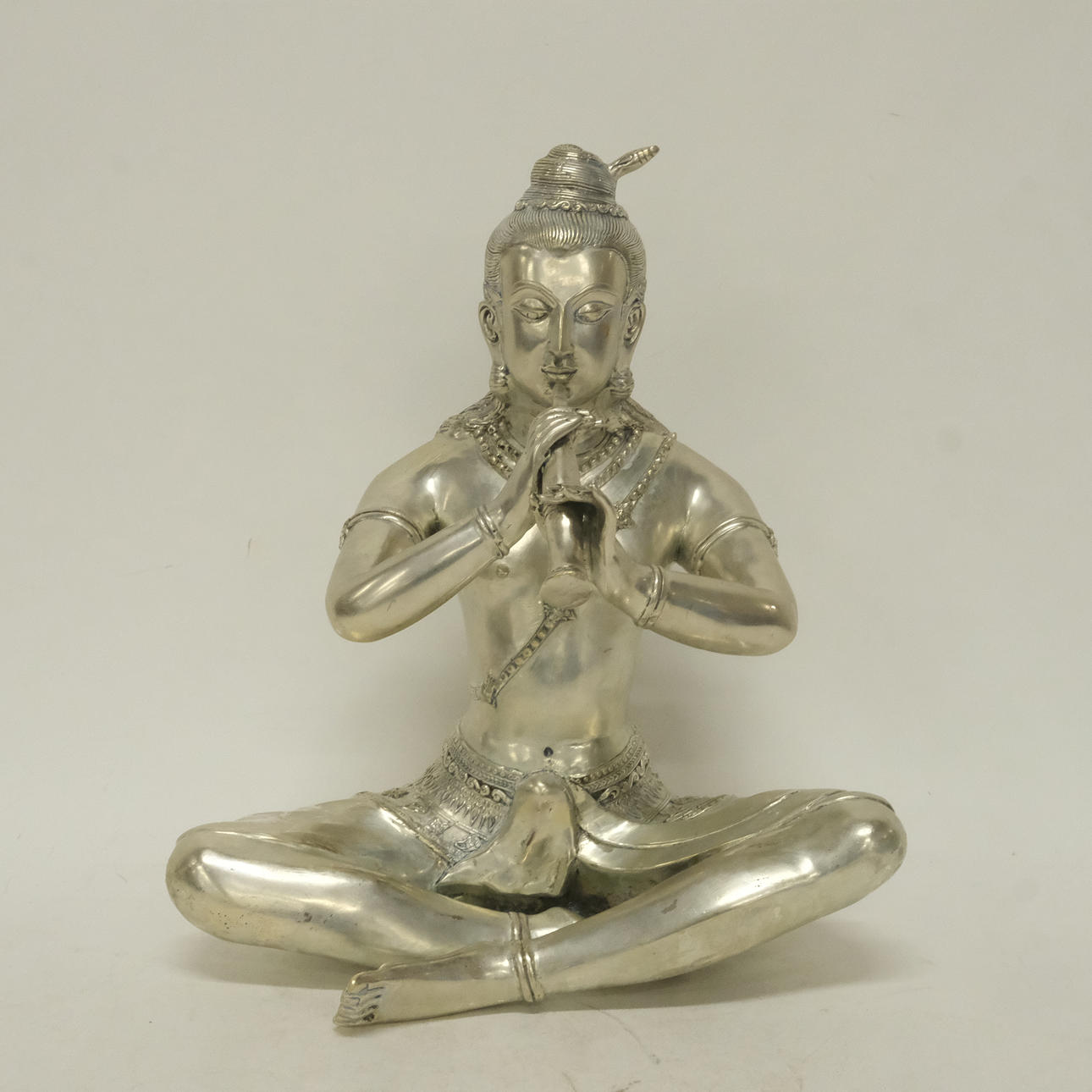 BUDDHA, WHITE METAL.