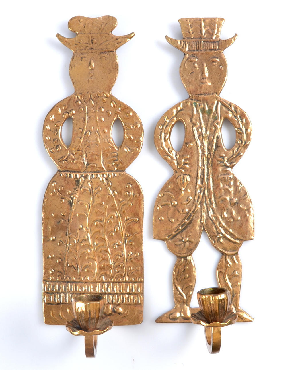 VÄGGLJUSSTAKAR, 2 st, malm.