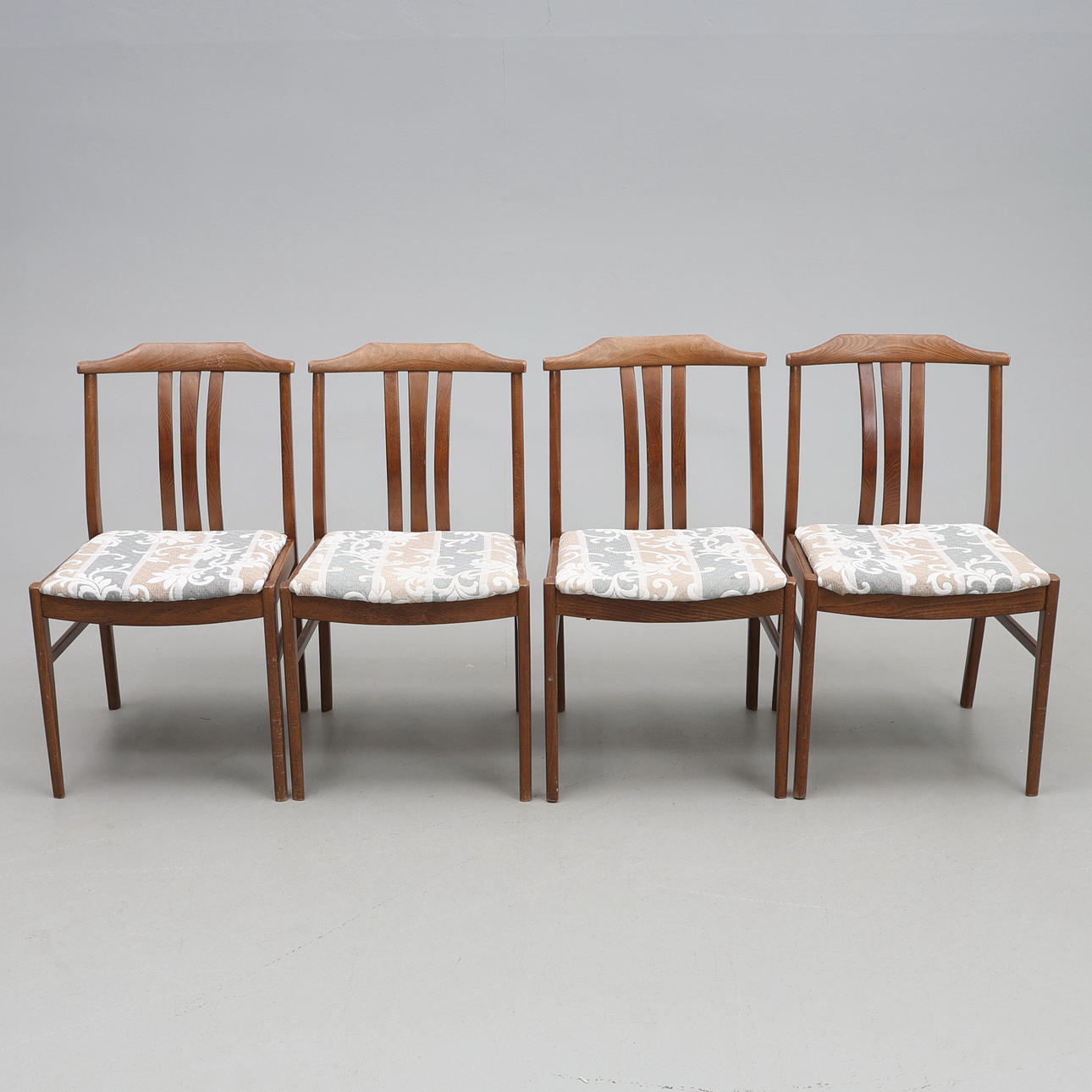 CHAIRS. 4 pcs, reupholstered.