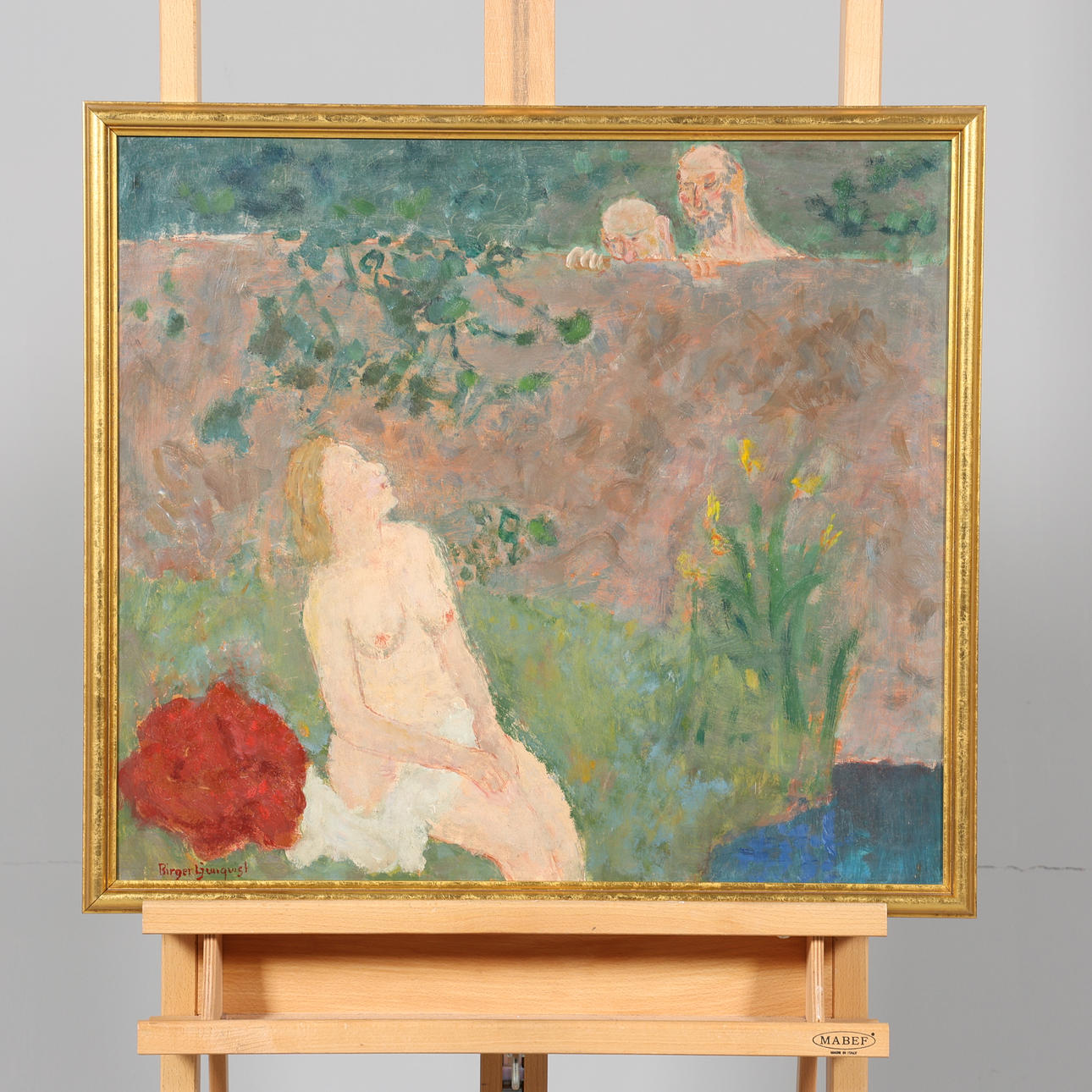 BIRGER  LJUNGQUIST. OIL ON PANEL, signed.