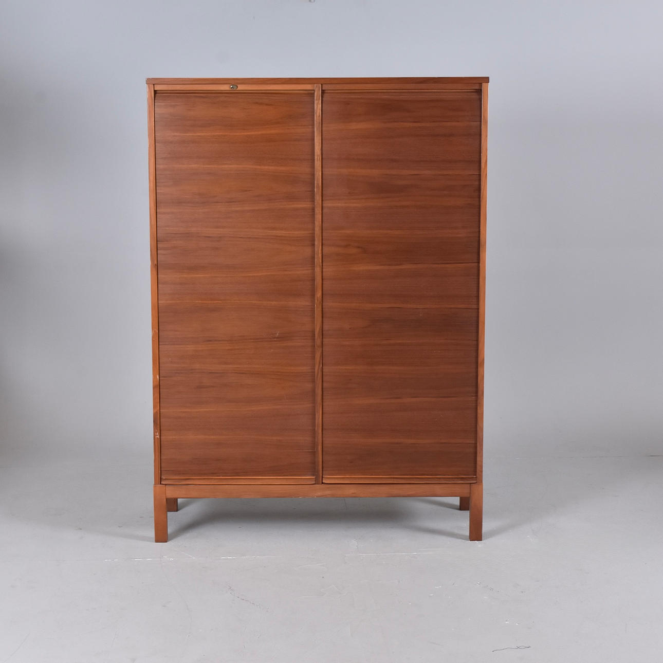 TAMBOUR CABINET, teak, 1960s.