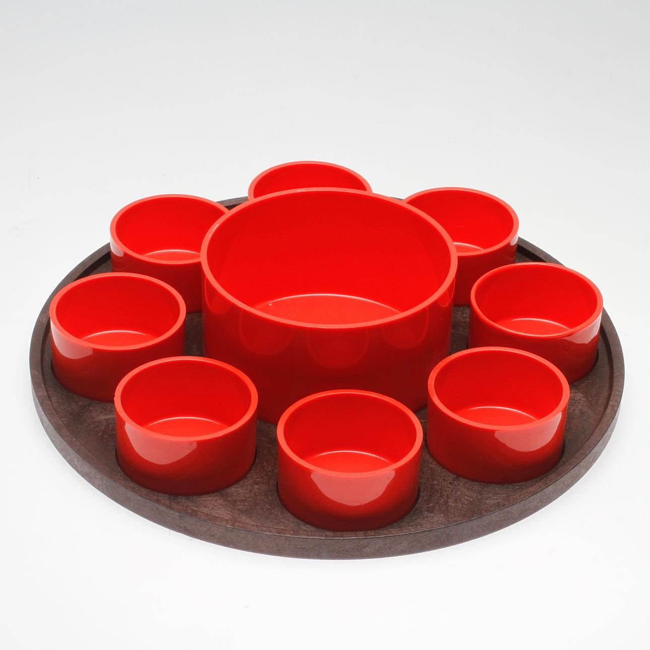 SERVERINGSBRICKA med SKÅLAR, Erik Kold, Danmark, 1970-tal.