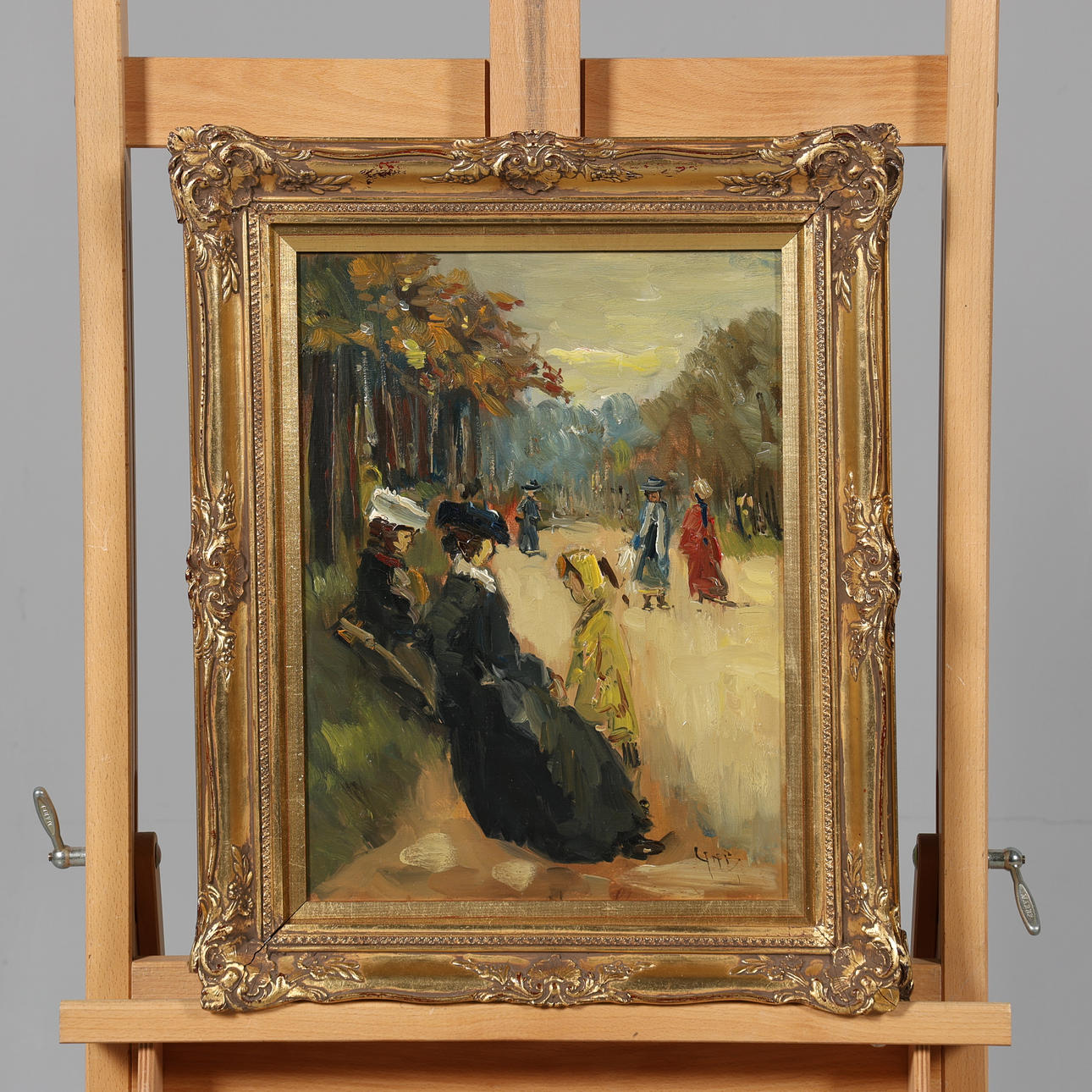 GEORG HENDRIK BREITNER. OIL ON PANEL, signed.