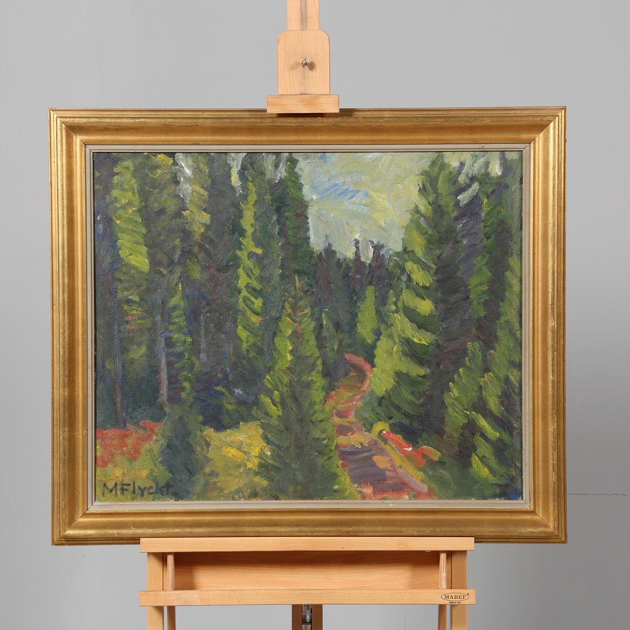 MANFRED FLYCKT. OIL ON CANVAS, signed.