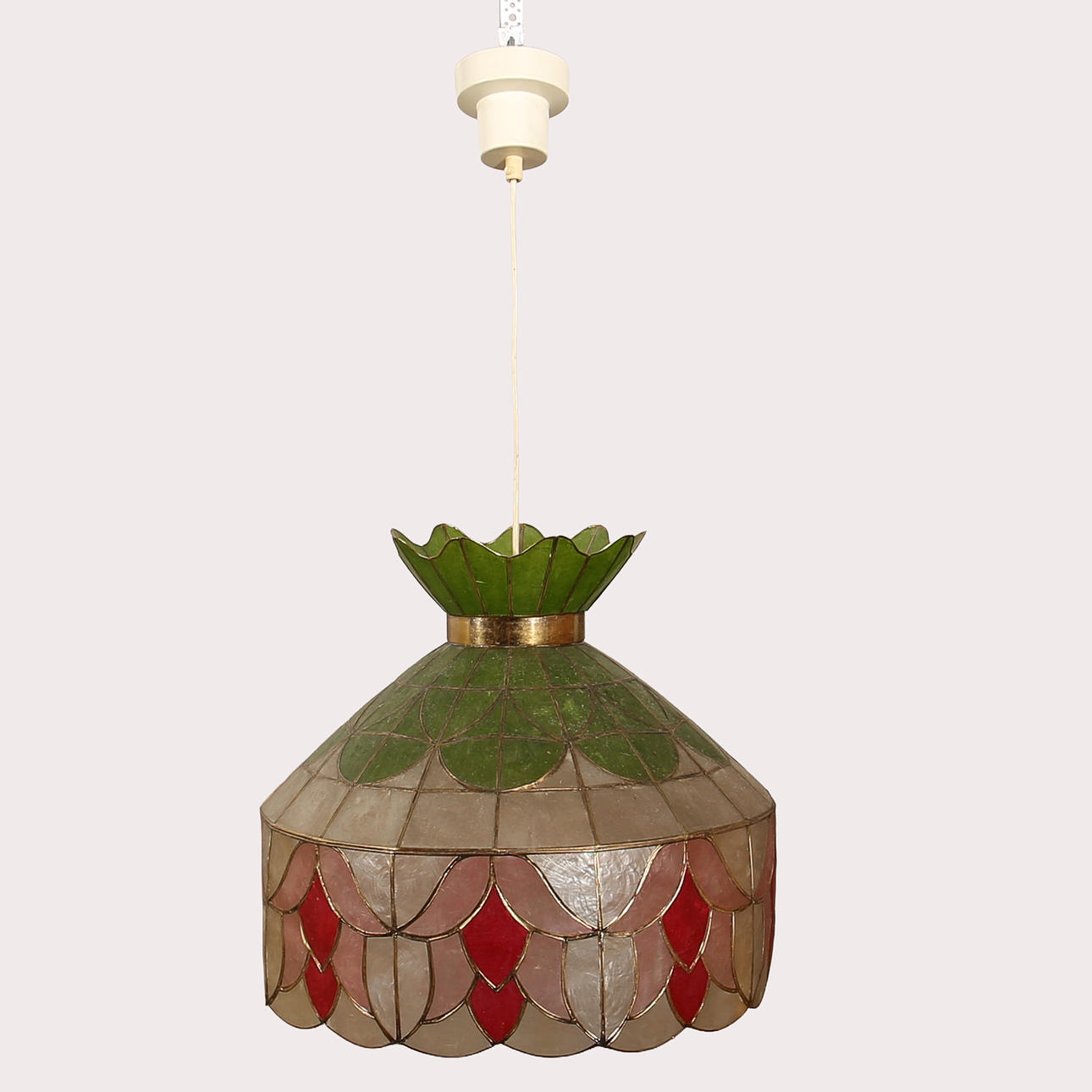 CEILING LAMP, seashells.