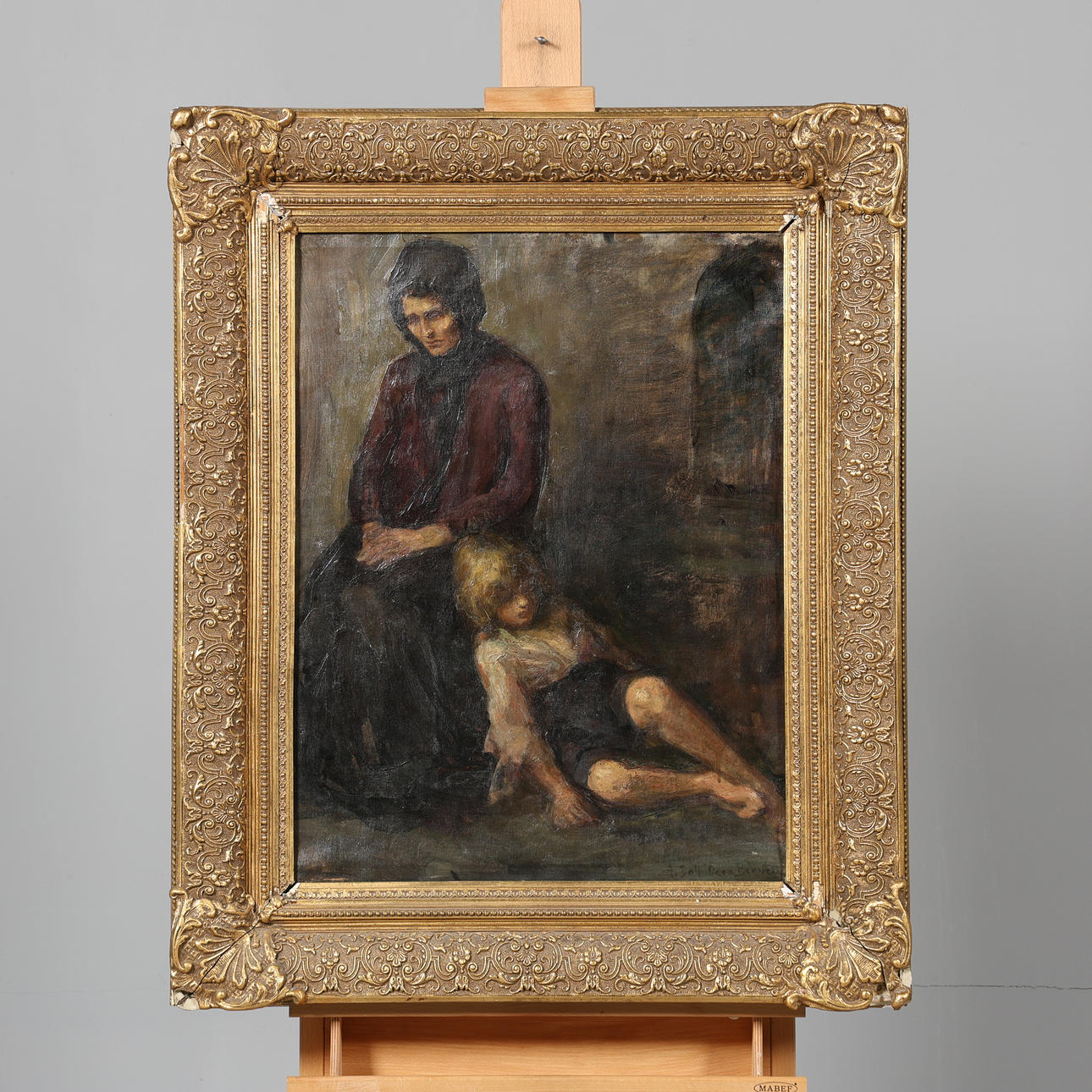 OIDENTIFIERAD KONSTNÄR. OIL ON CANVAS, Signed.