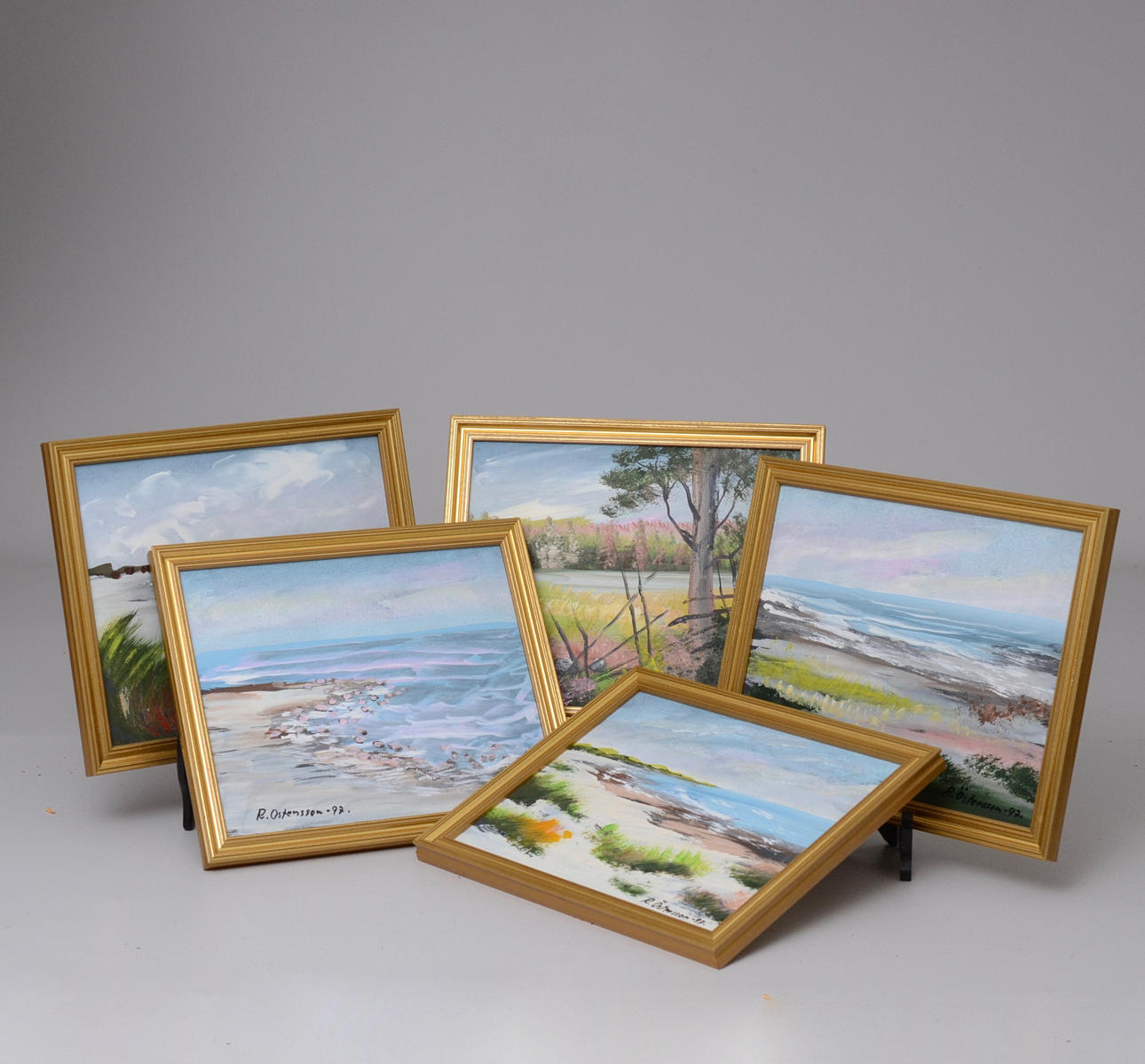 RUNE ÖSTENSSON, oljemålningar.