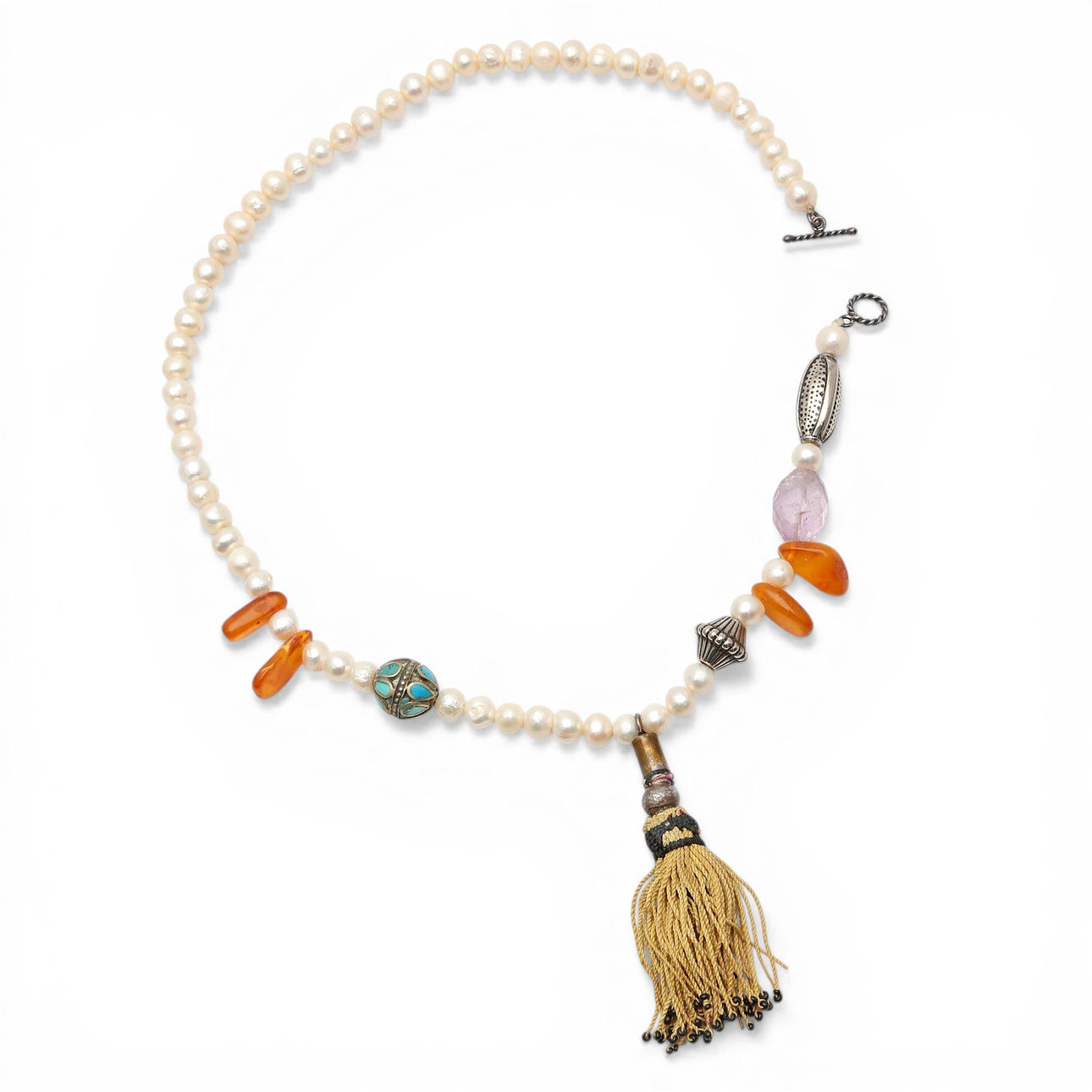 Gemstones necklace, 20th Century.