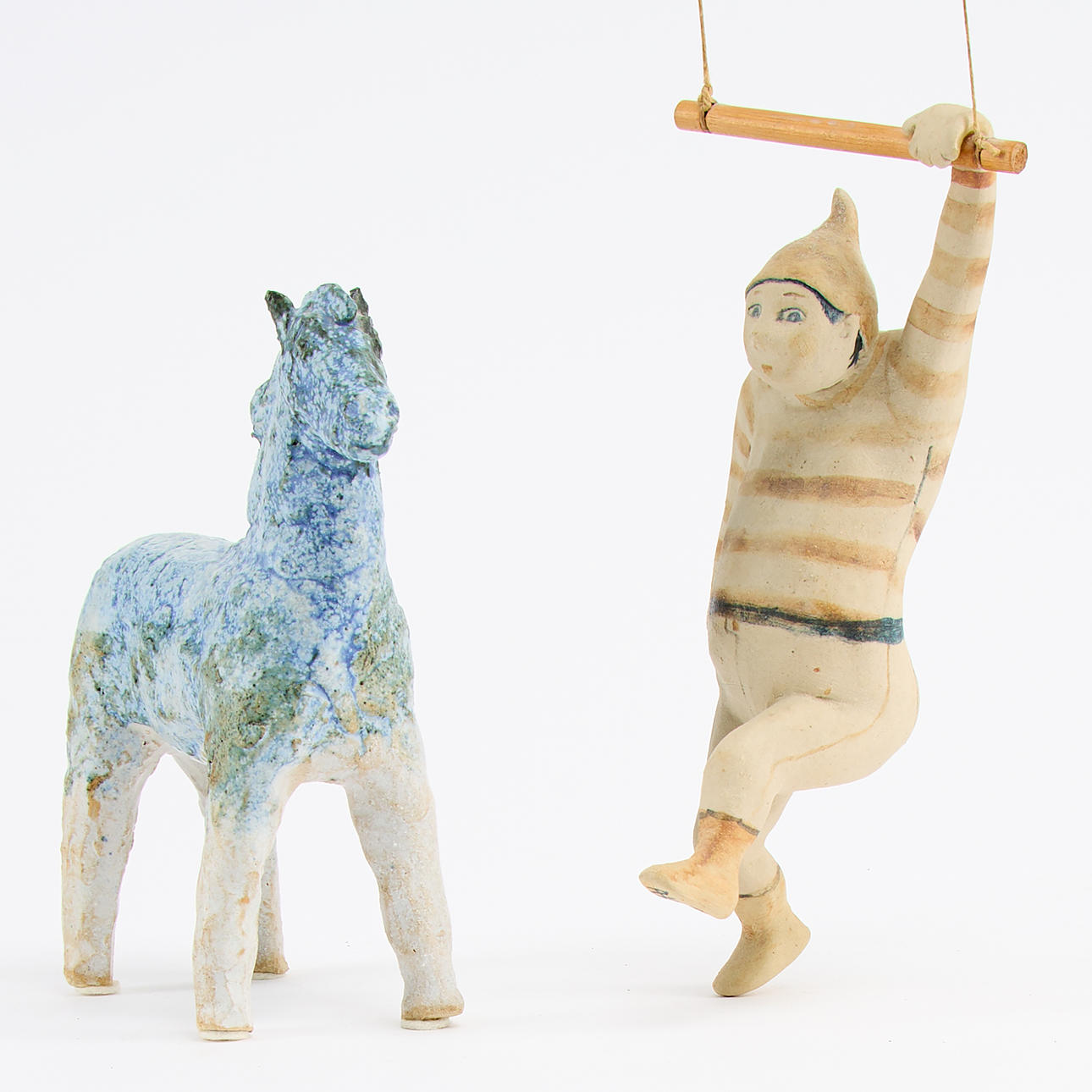 ANNA KARIN BOODE. SCULPTURES 2 pieces signed.