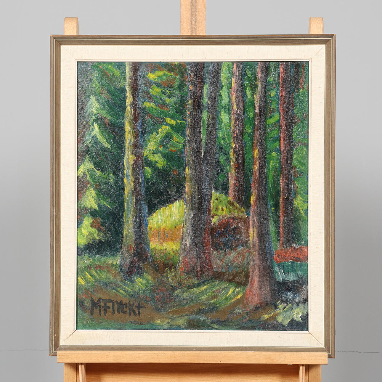 MANFRED FLYCKT. OIL ON CANVAS, Signed.