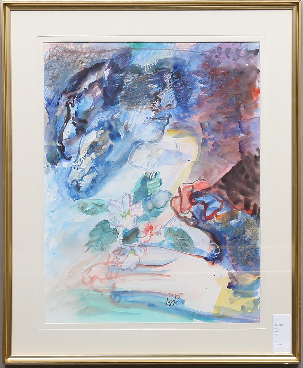 IGGE KARLSSON. Akvarell, signerad och daterad -75.