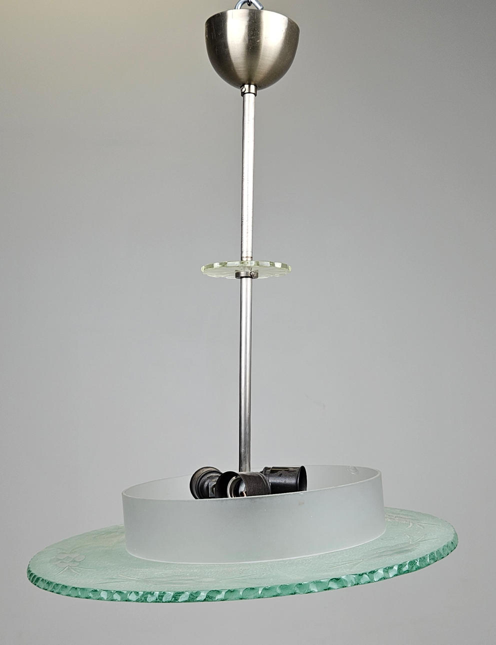 PLAFOND, glas, 1930/40-tal, höjd ca. 56 cm.