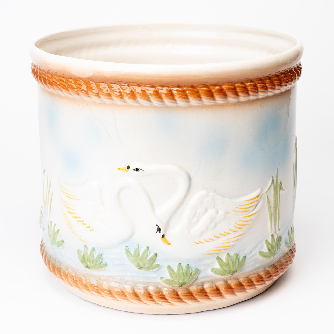 JARDINIÈRE, ceramic, 20th century.