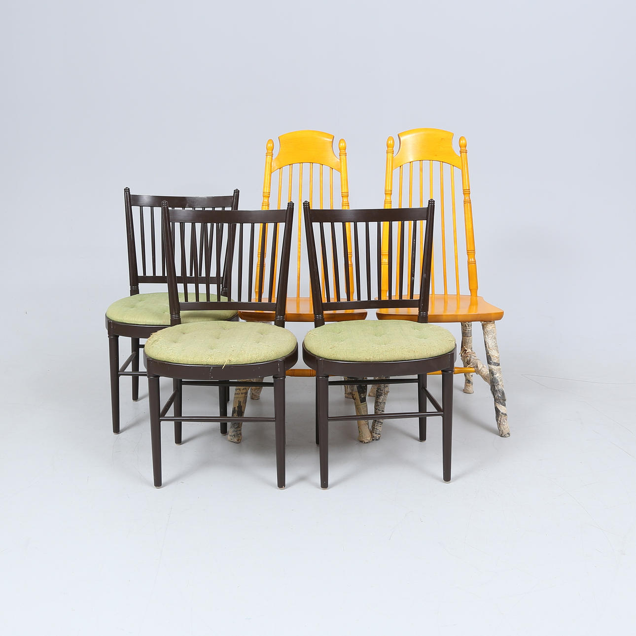 CHAIRS, 3+2, Nesto stolfabrik.