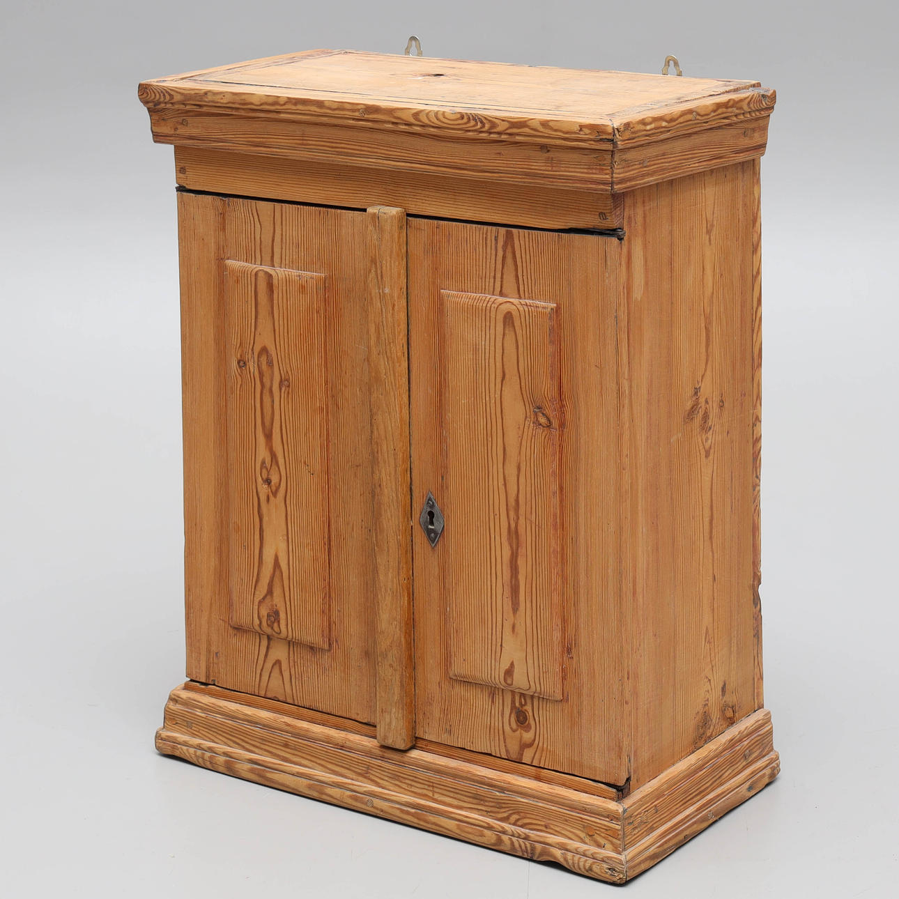 WALL CABINET, pine, folk art, 19th century.