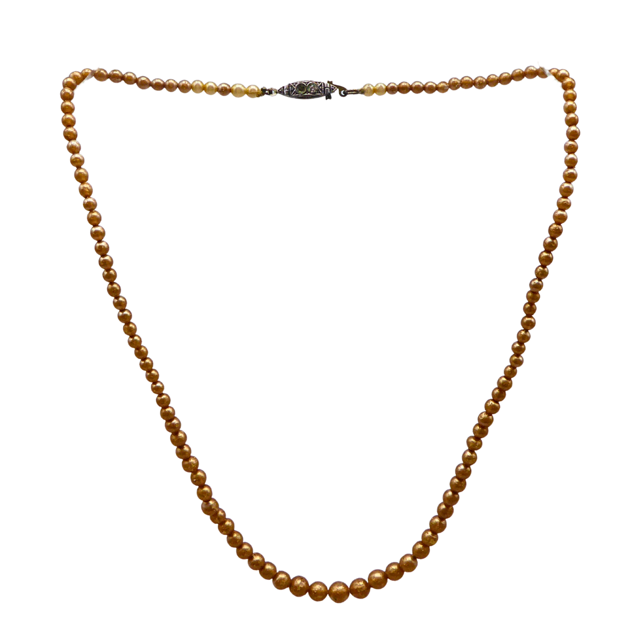 NECKLACE WITH 835 SILVER CLASP.