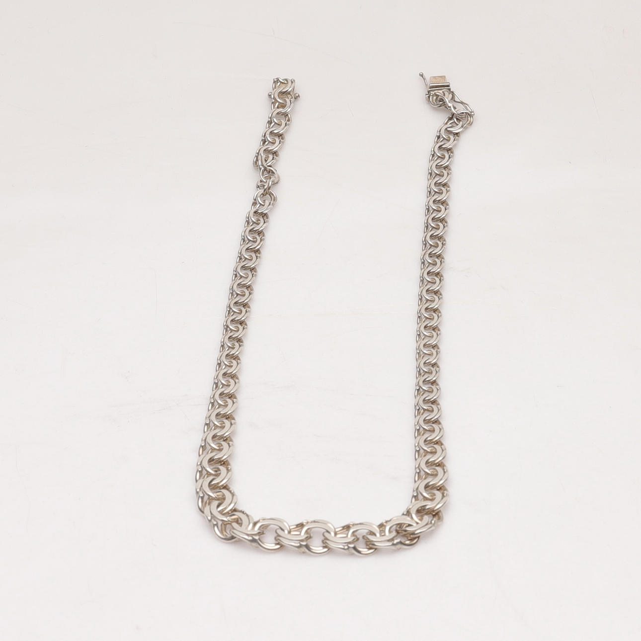 COLLIER, Silver, doserad bismarcklänk, GFAB.