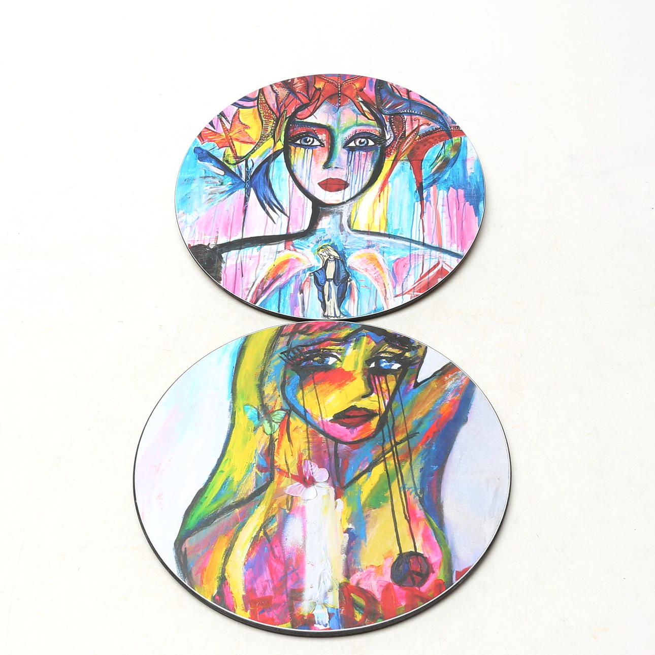 CAROLINA GYNNING. COASTERS 2 pcs, modern.