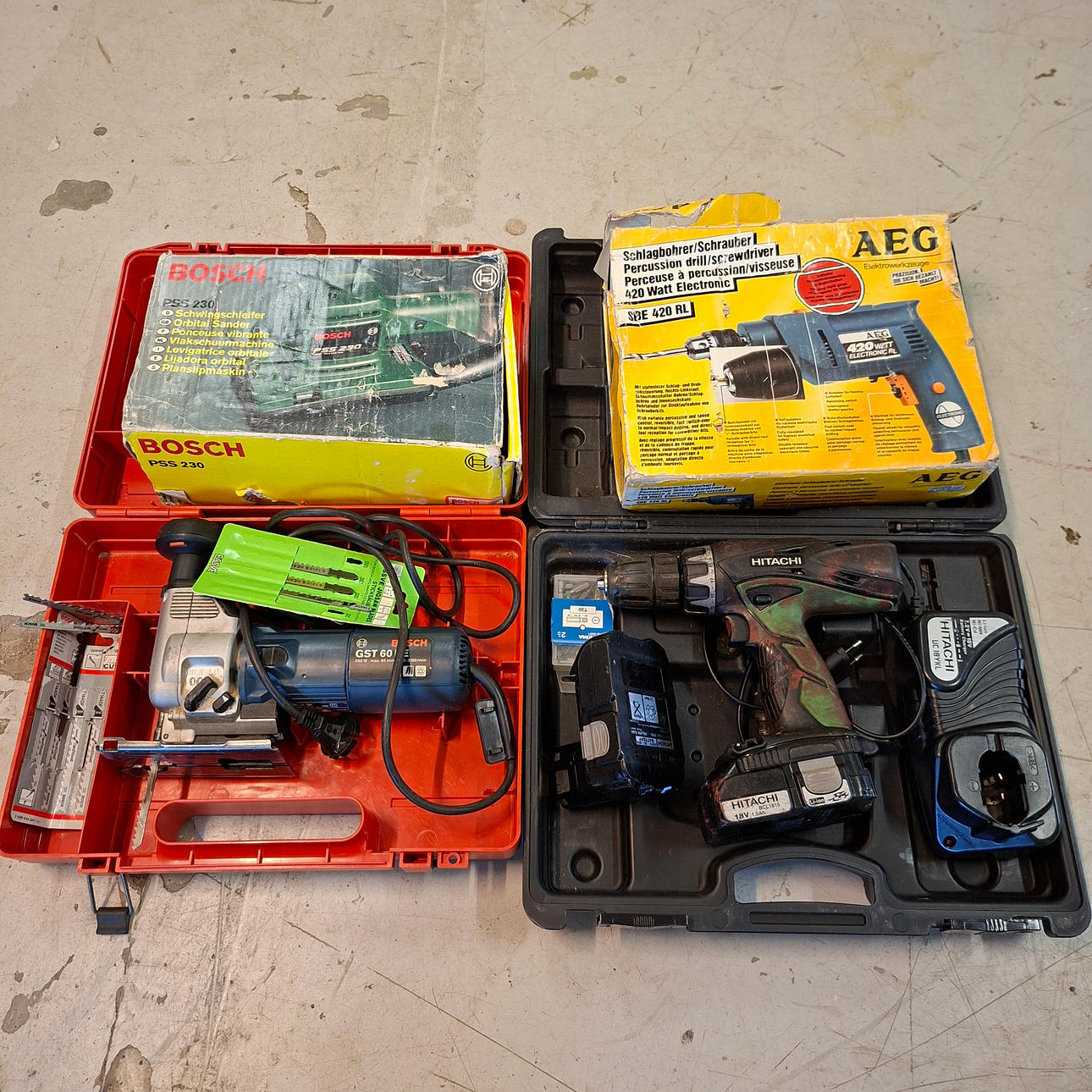 PARTI ELVERKTYG, Bosch, Hitachi, AEG.
