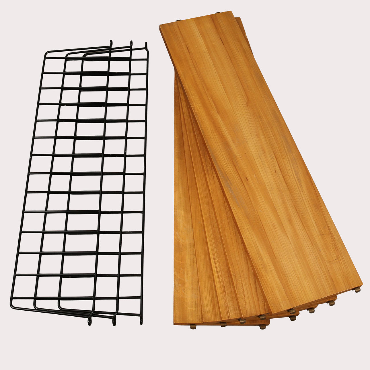 STRING SHELF, five shelves and 2 side panels.