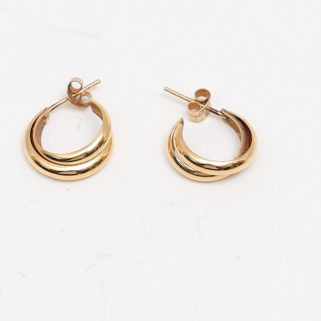 EARRINGS, a pair, 18k, gold.