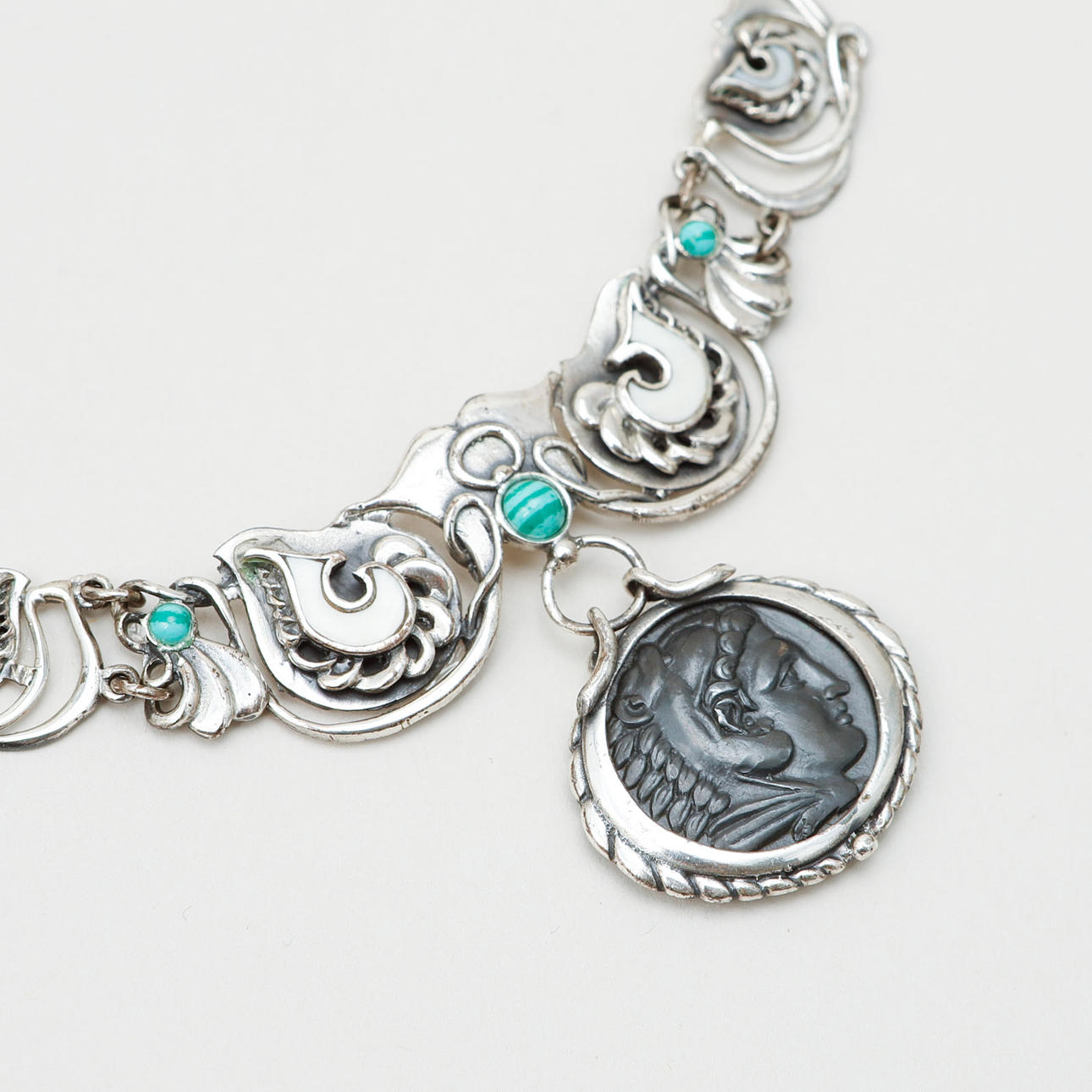COLLIER, silver, Sydeuropa.