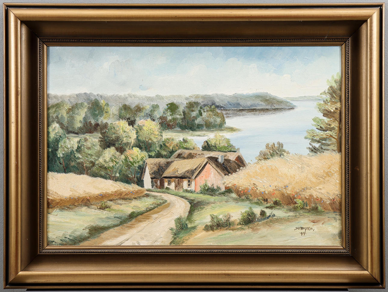 STEN SANDGREN oil on canvas, signed 44.