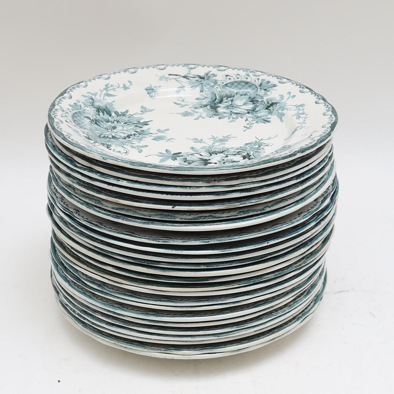 DINNER PLATES, 24 pcs, Grön Anna.
