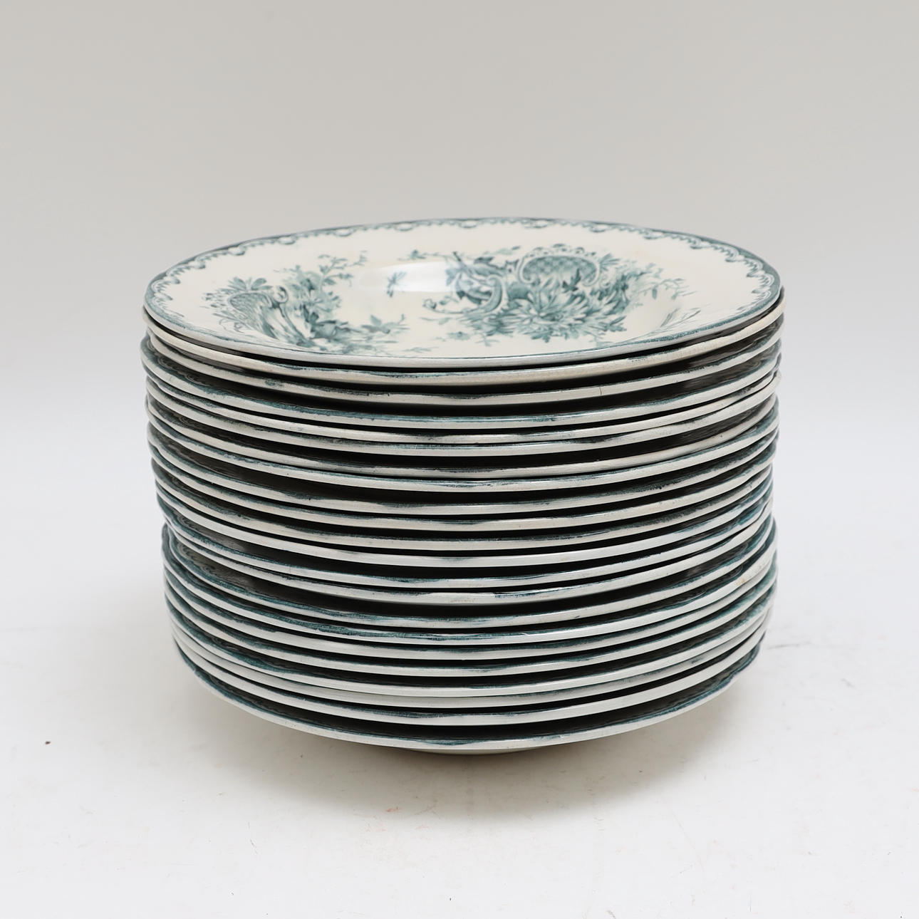 SOUP PLATES, 22 pcs, Grön Anna.