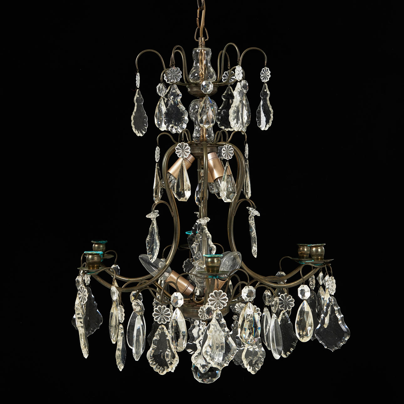 CHANDELIER, 20th century.