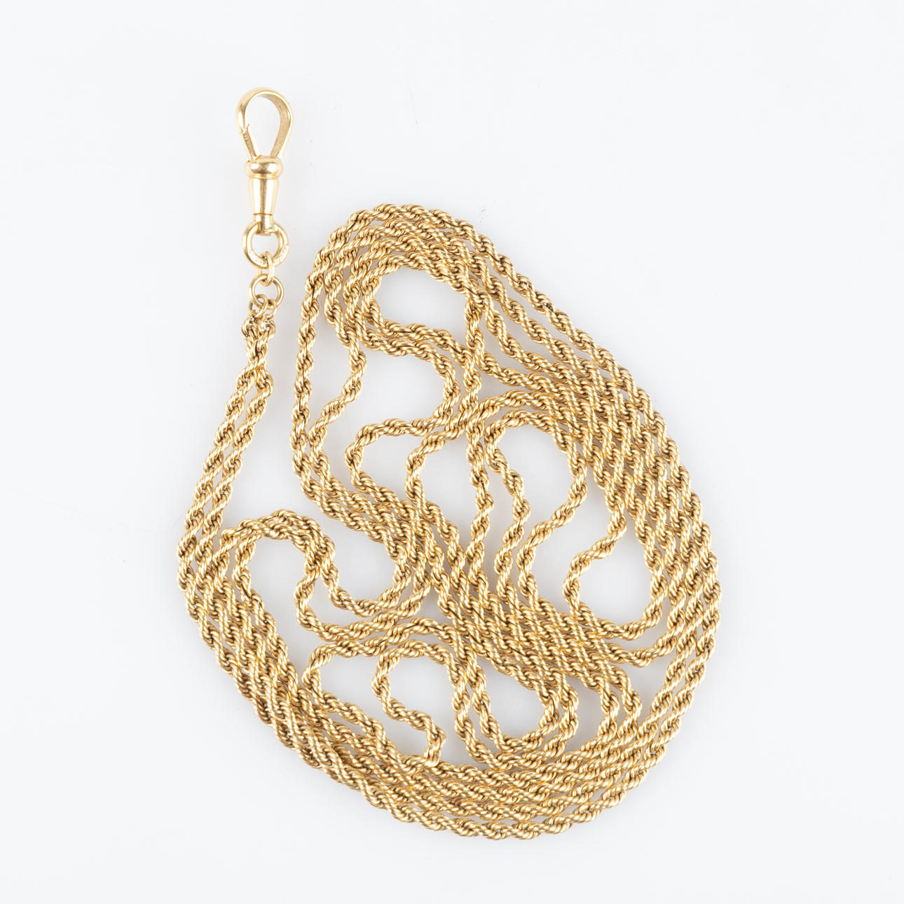 KLOCKKEDJA, 18K guld.