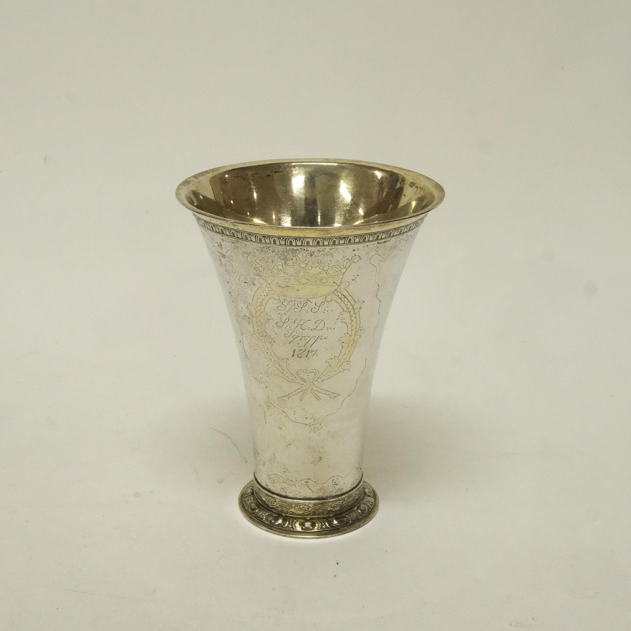 ERIK HOLMBERG. GOBLET, SILVER, LUND 1817.