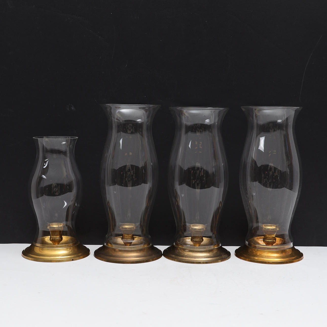 STORM LANTERNS, 4 pcs, Grillby brass.