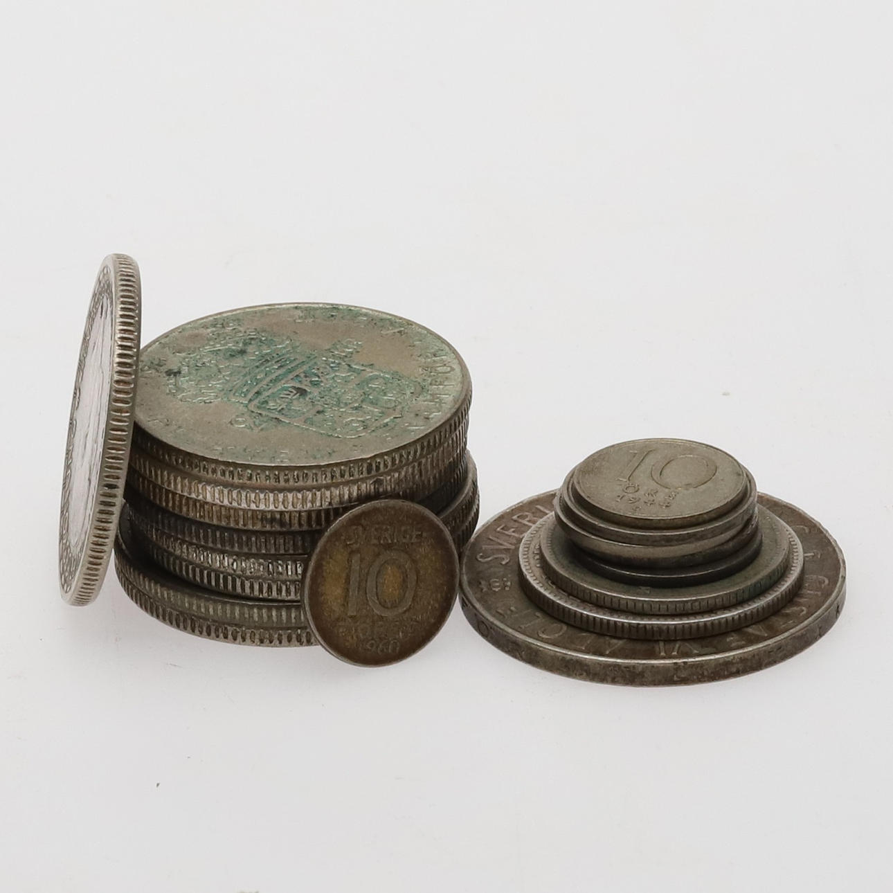 Coins, silver, 169.3 grams.