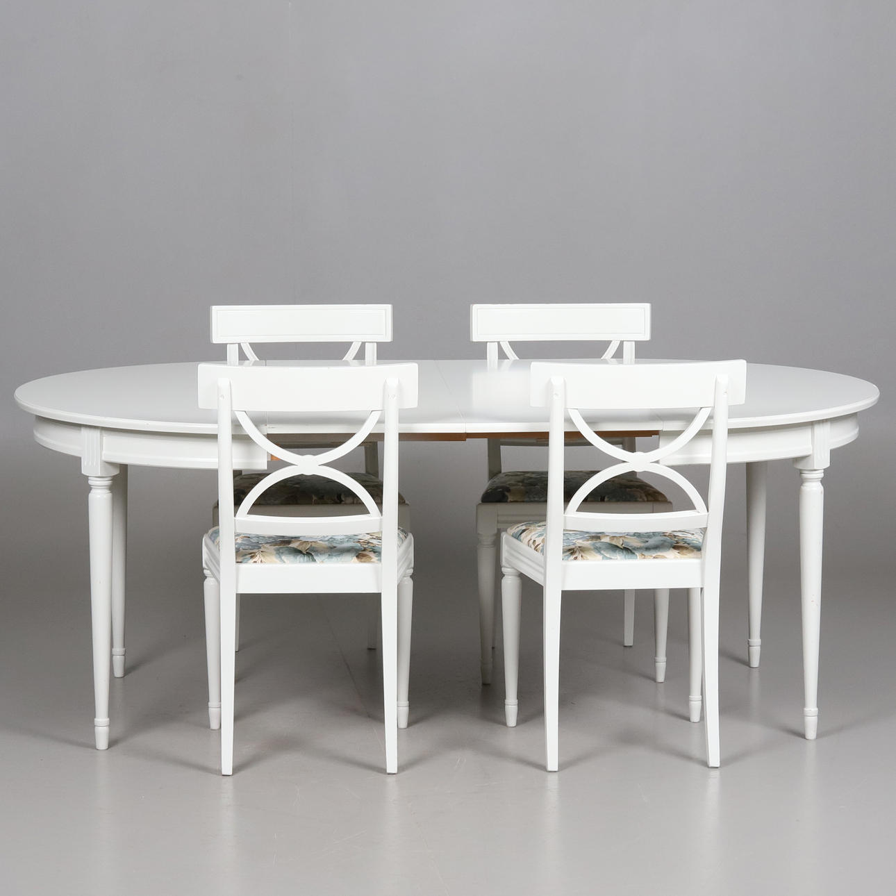 MATGRUPP, 5 delar, gustaviansk stil.