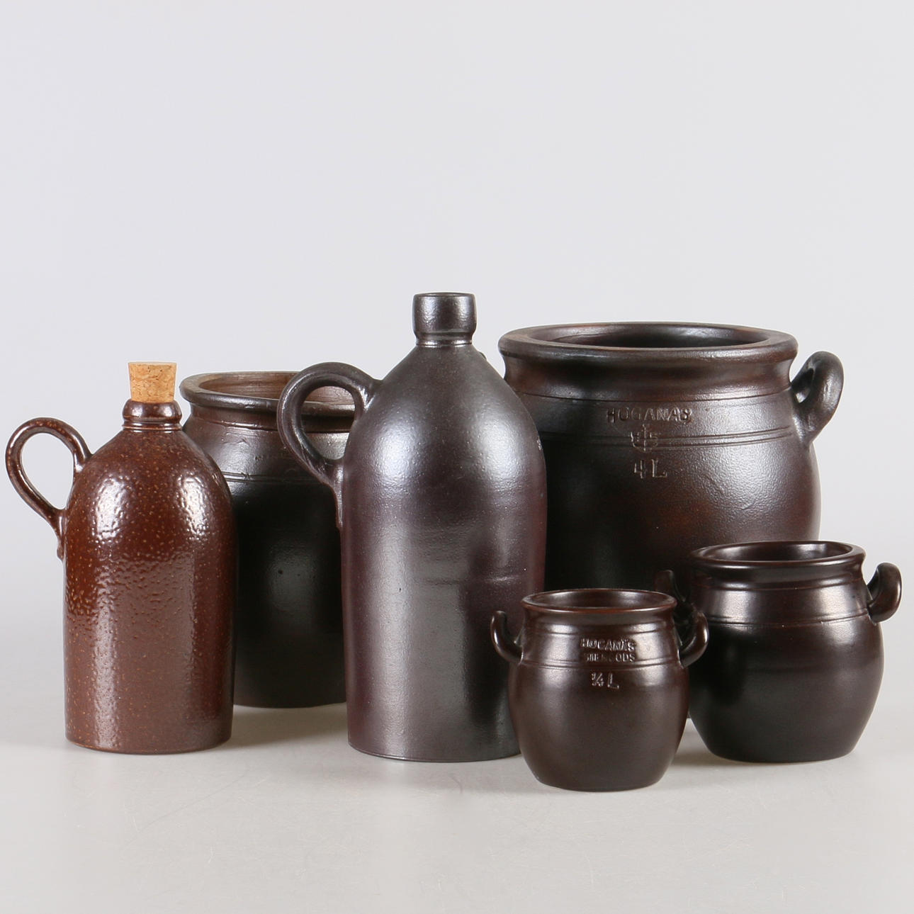 KRUS, 6 st, Stengods, Höganäs.