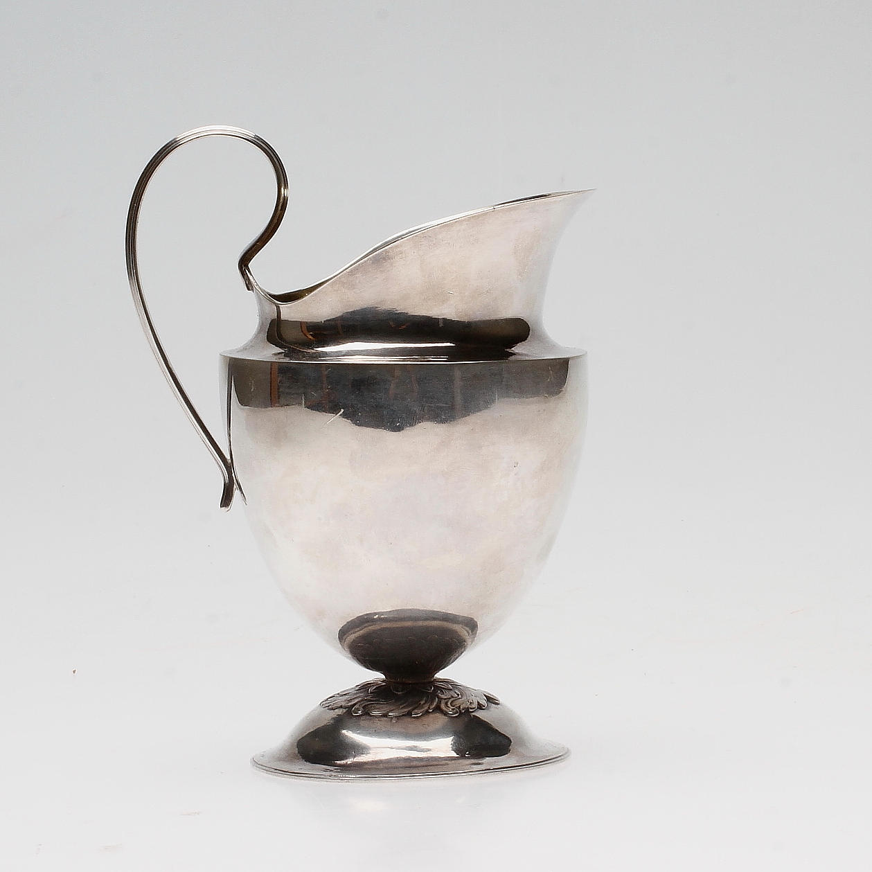 GRÄDDKANNA, silver, Johan Fredrik Björnstedt(verksam 1807-1826), Stockholm 1821.