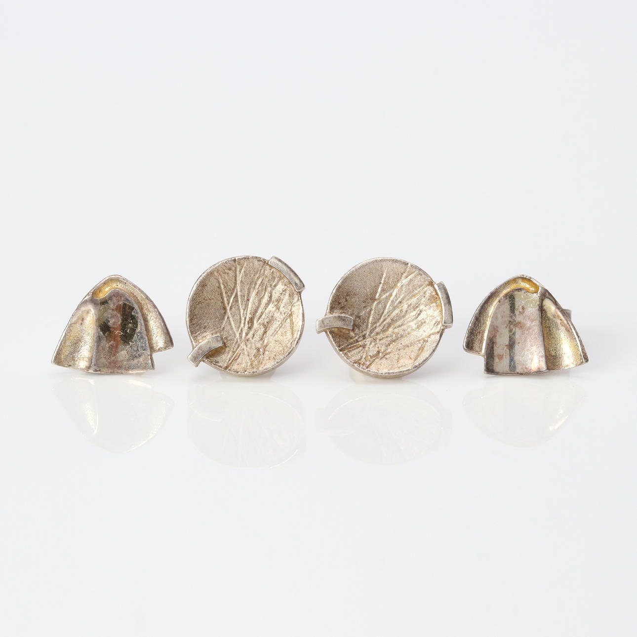 LAPPONIA, EARRINGS, TWO PAIRS. Sterling silver.