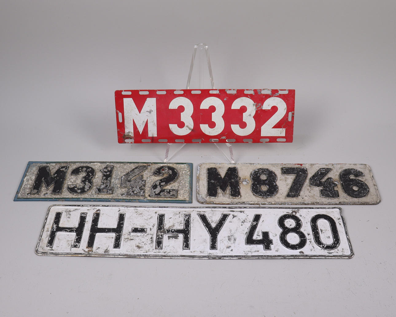 VEHICLE REGISTRATION PLATES, 4 pcs.