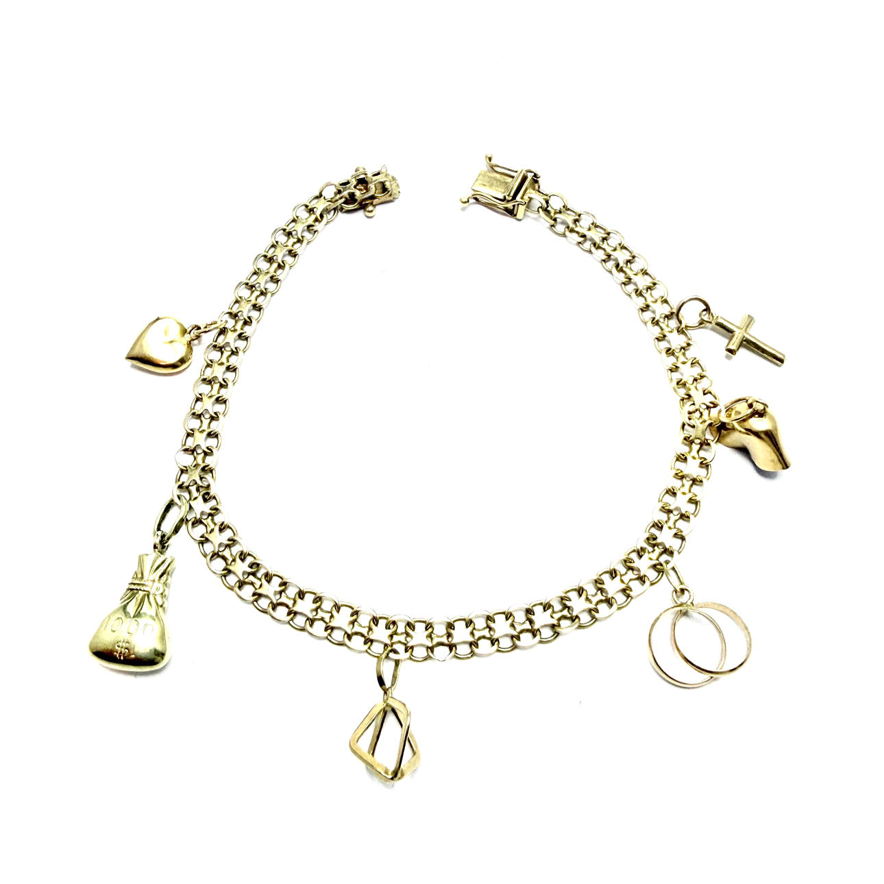 Bracelet with charms. 18k gold.