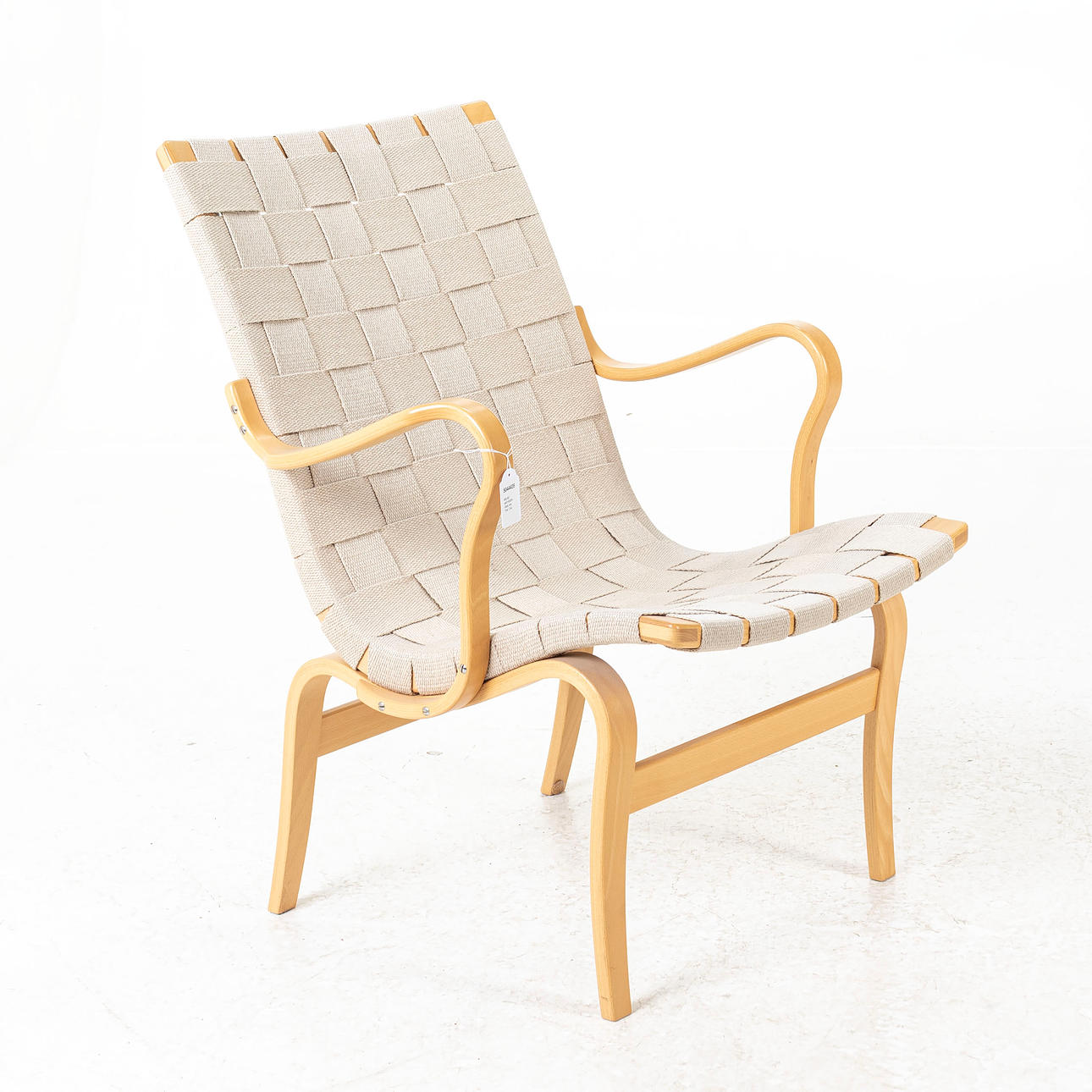 BRUNO MATHSSON. Armchair, beech, "Eva", Dux.